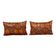 Lot de 2 housses de coussin velours vintage 36x56 cm