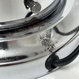 Side lamp Chromed metal and blown glass Murano Italy circa 1970