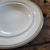 Pillivuyt Porcelain Butter Dish with Geometric Design