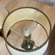 Pair of vintage bedside lamps in brass with marble base from the 70s.