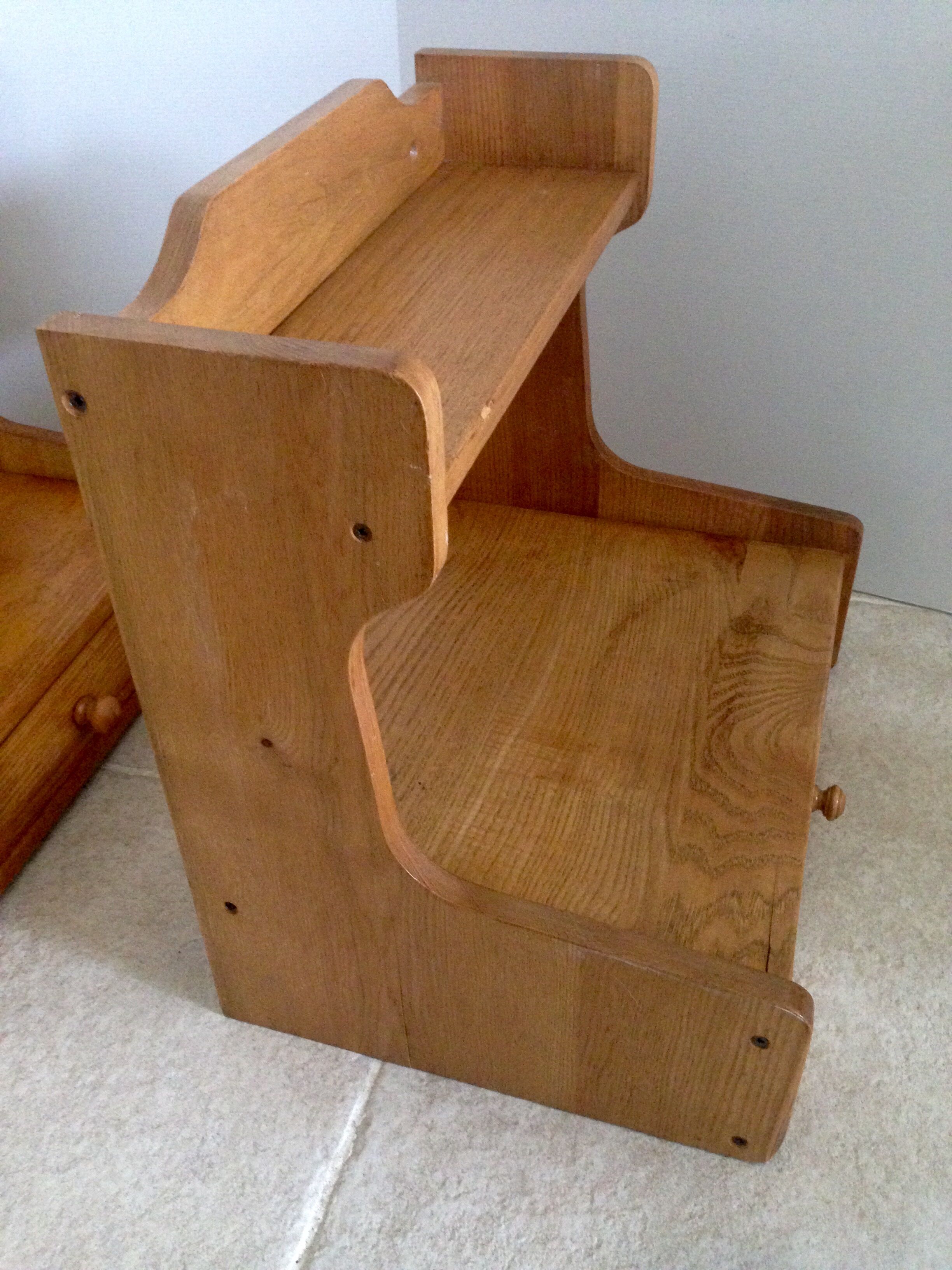 Pair of nightstands suspended vintage