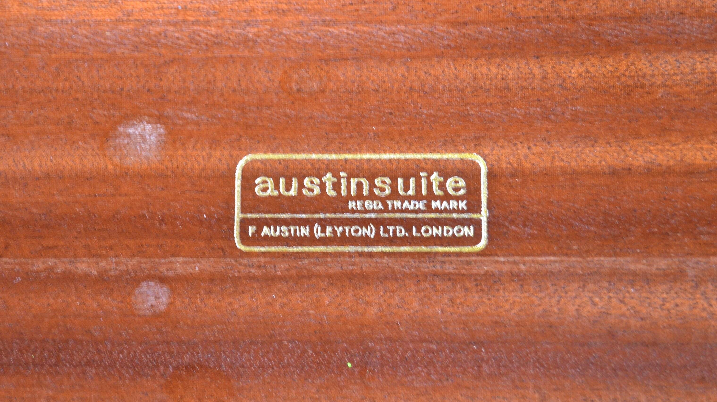 Midcentury Petite Sideboard / Cabinet In Teak From Austinsuite. Vintage Mod