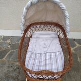 Rattan wicker cradle / pram