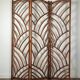 Bamboo and rattan screen