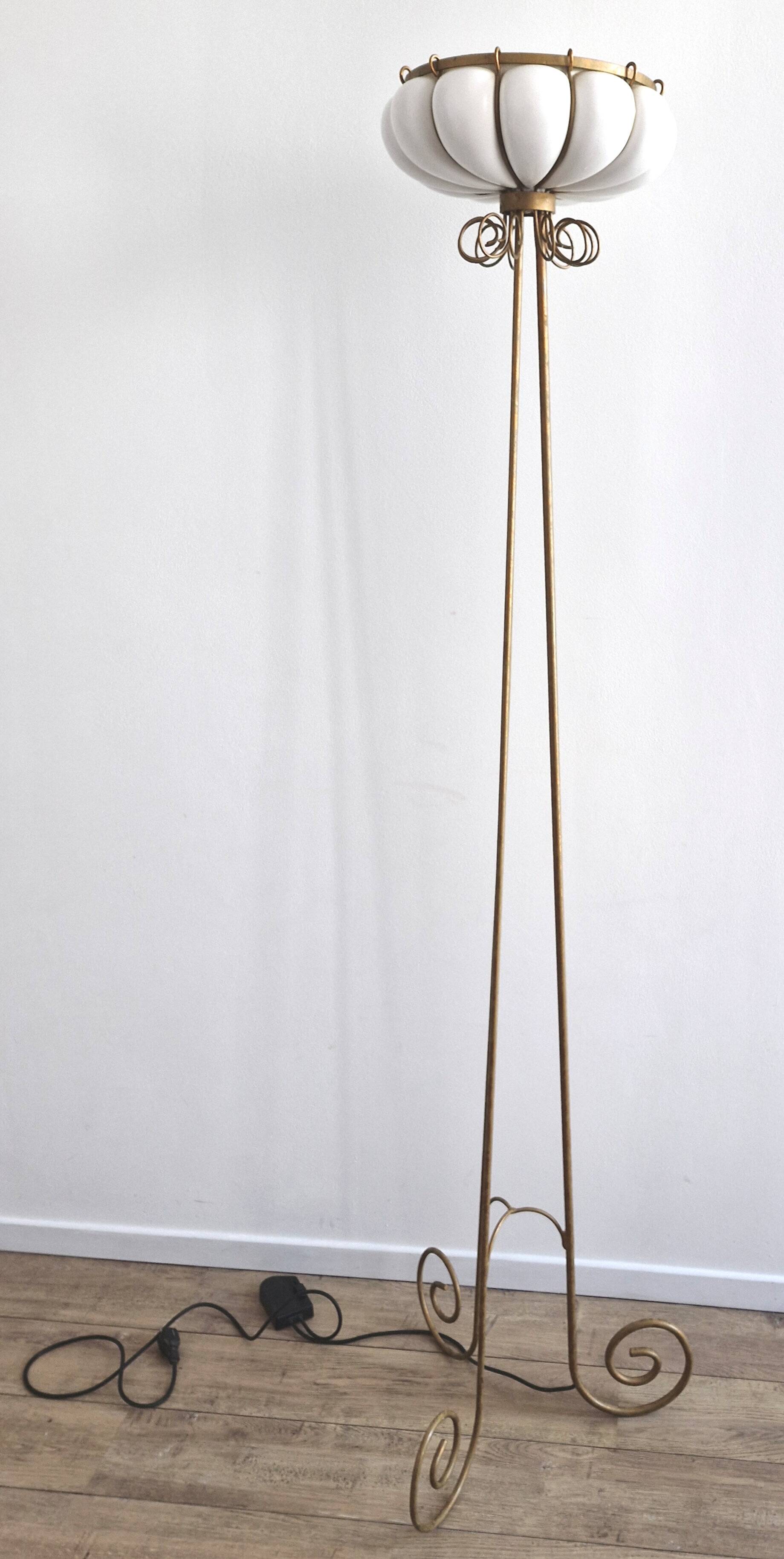 Ceramic floor lamp by Robert Kostka, France, 1970s
