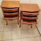 Pair of old wooden bedsides
