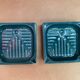 Pair ashtray cec green ceramic vintage decoration