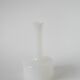 Vase en opaline blanc graphique, 1960, 20 X 11 cm