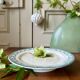 Small round dish on foot