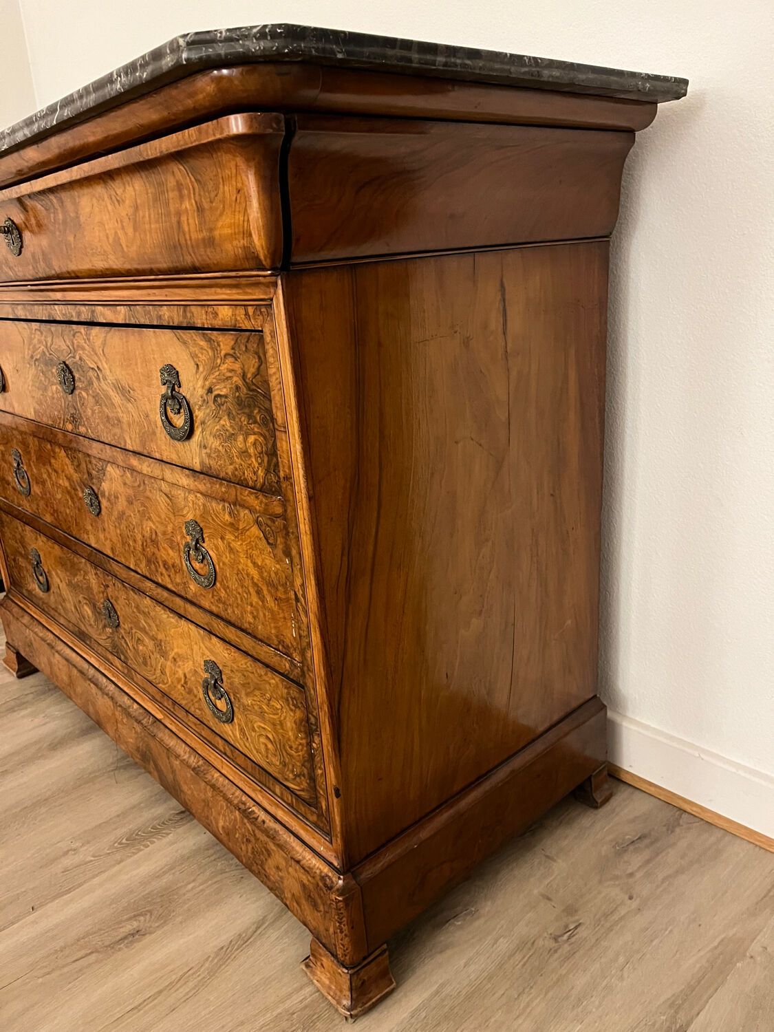 Louis Philippe commode with marble top