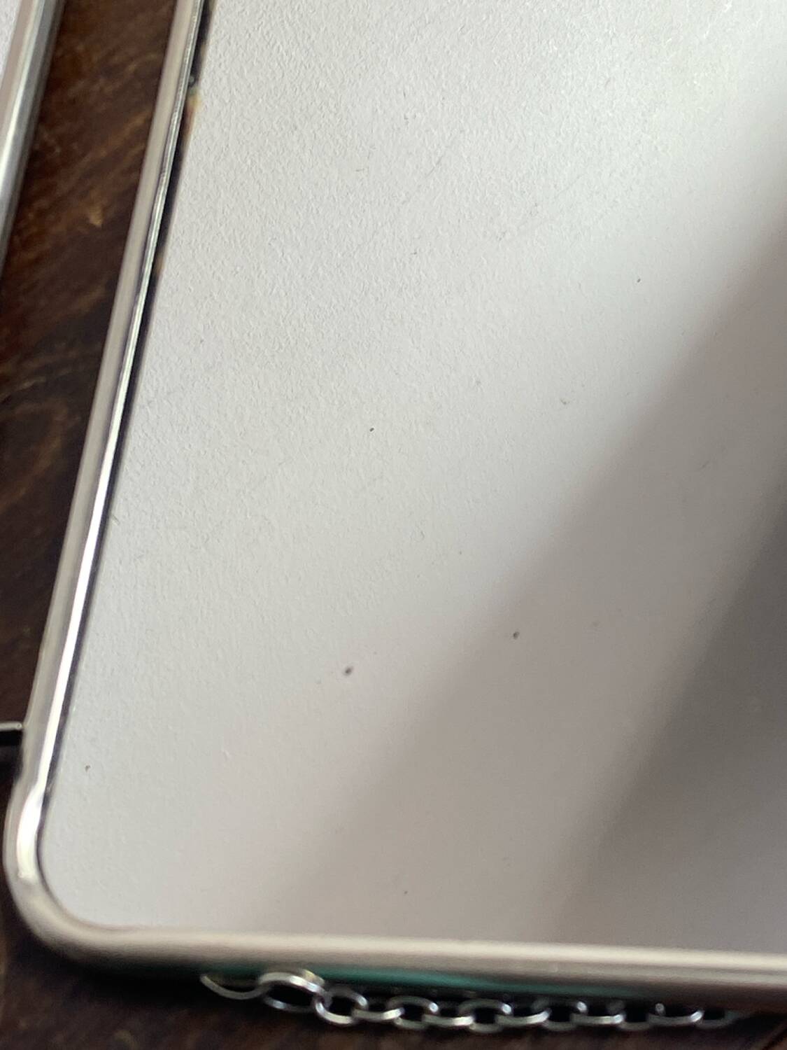 Triptych barber mirror, 1960, houndstooth back