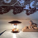 80s pine lamp