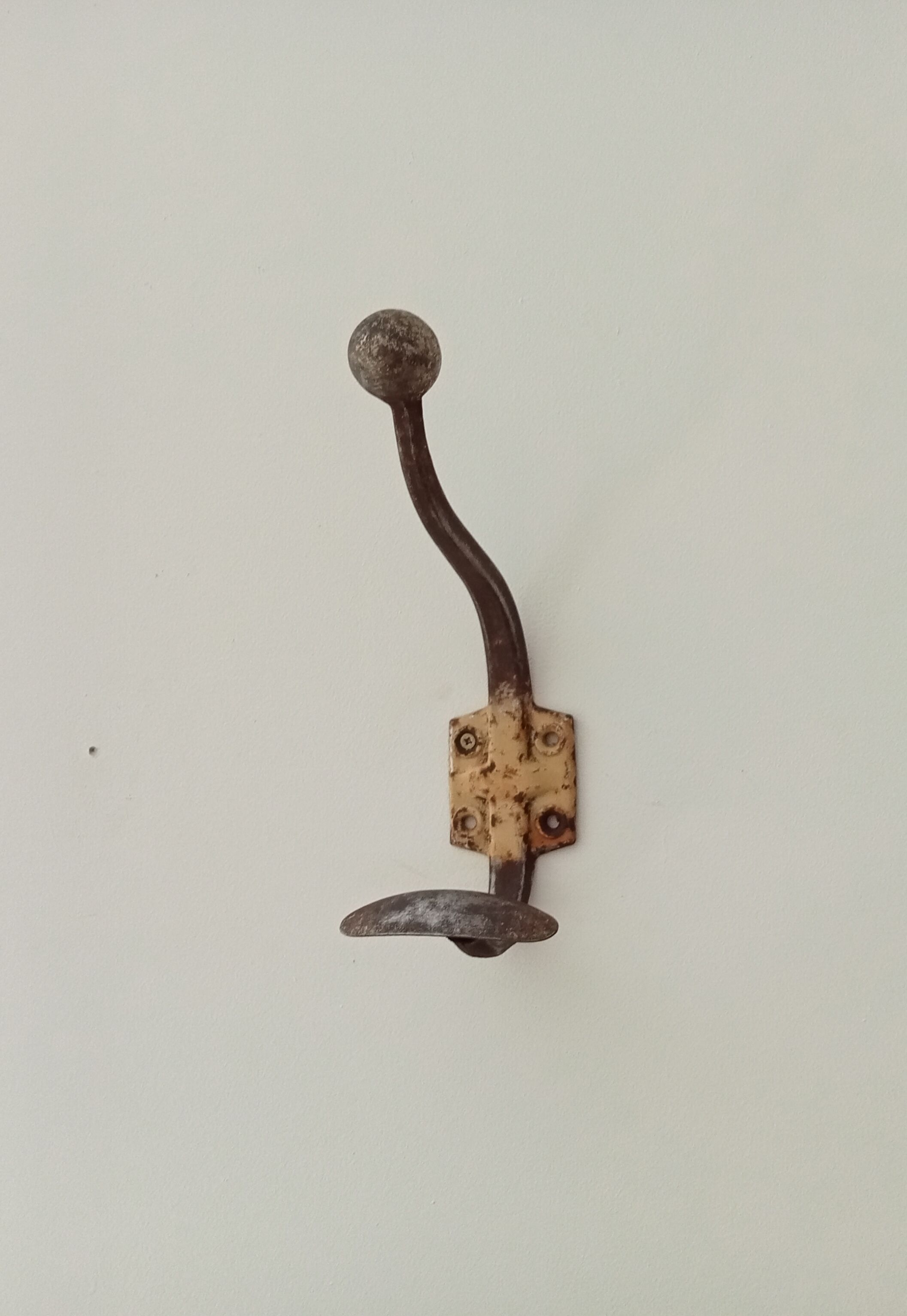 Old wall hook coat rack