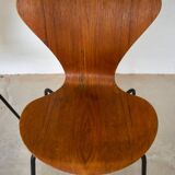 Teak 3107 Dining Chairs by Arne Jacobsen for Fritz Hansen, Set Of 3