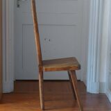 Maison Dubosq, an olive chair, 70s