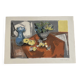 Lithographie signée Georges Lambert - Nature Morte - 1954