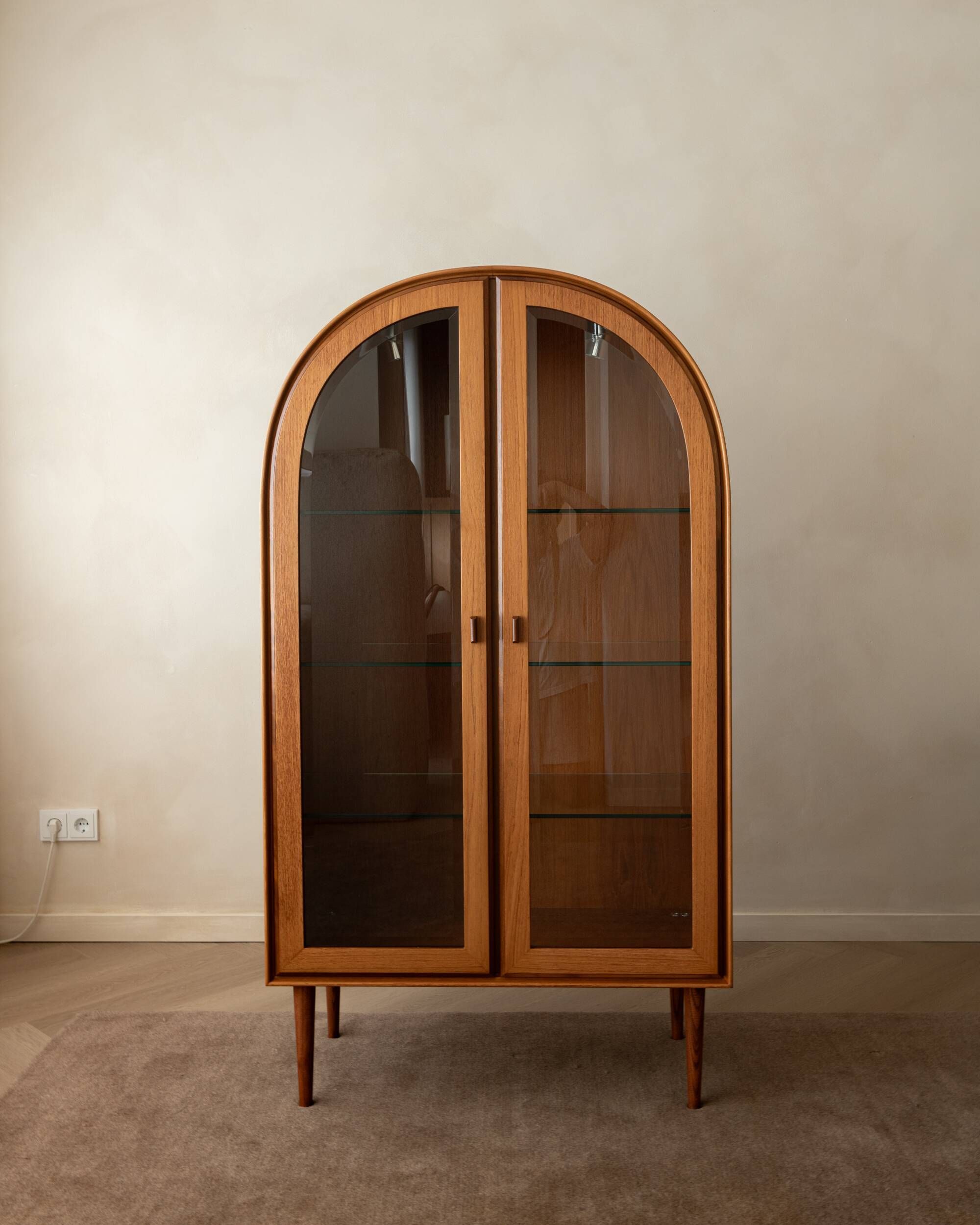 Mid Century Arched Display Cabinet by Brinkmann, 1980s