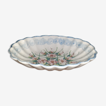 Artisan serving dish - 27 cm long - hollow flat and oval