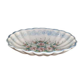 Artisan serving dish - 27 cm long - hollow flat and oval