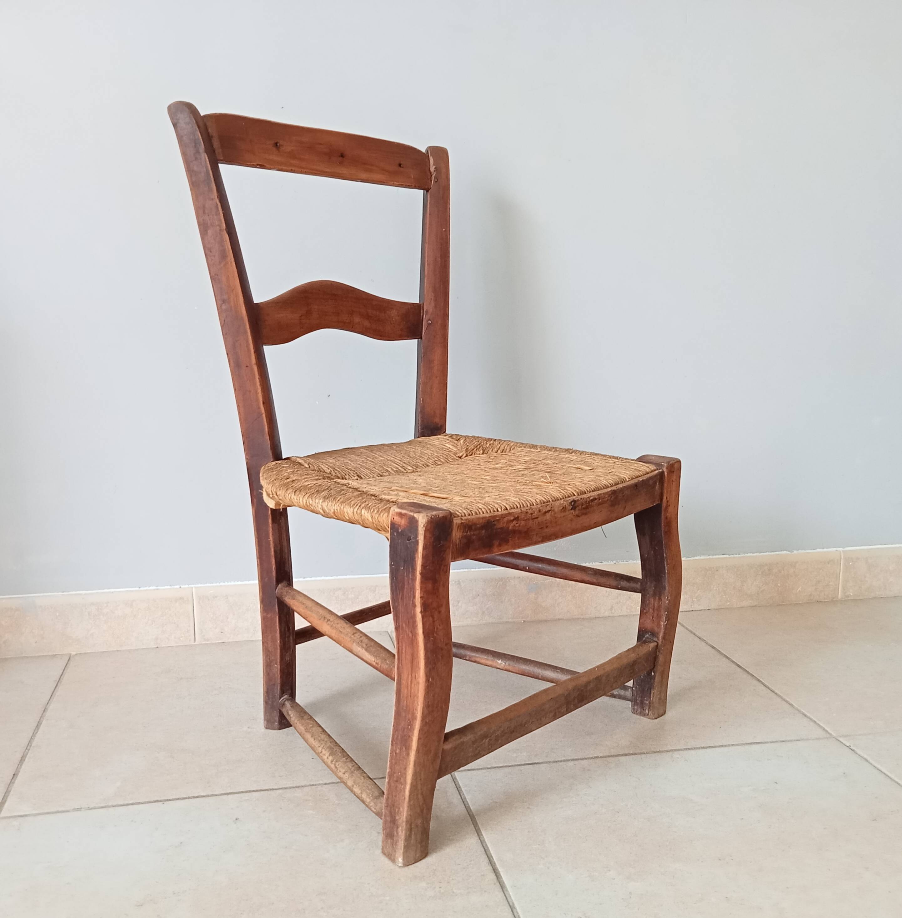 Old low chair from the 30s/40s