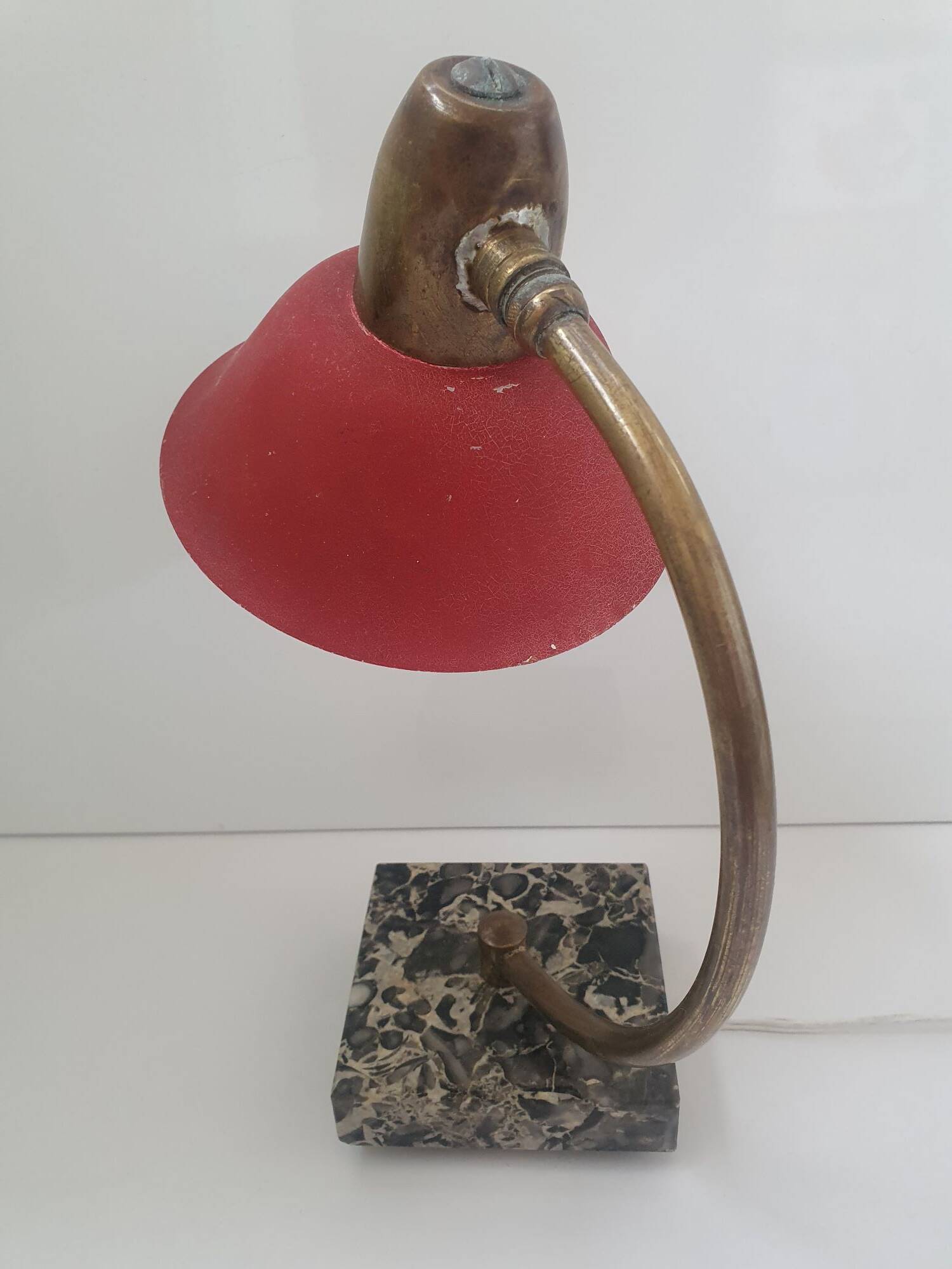 Vintage red desk lamp