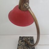 Vintage red desk lamp