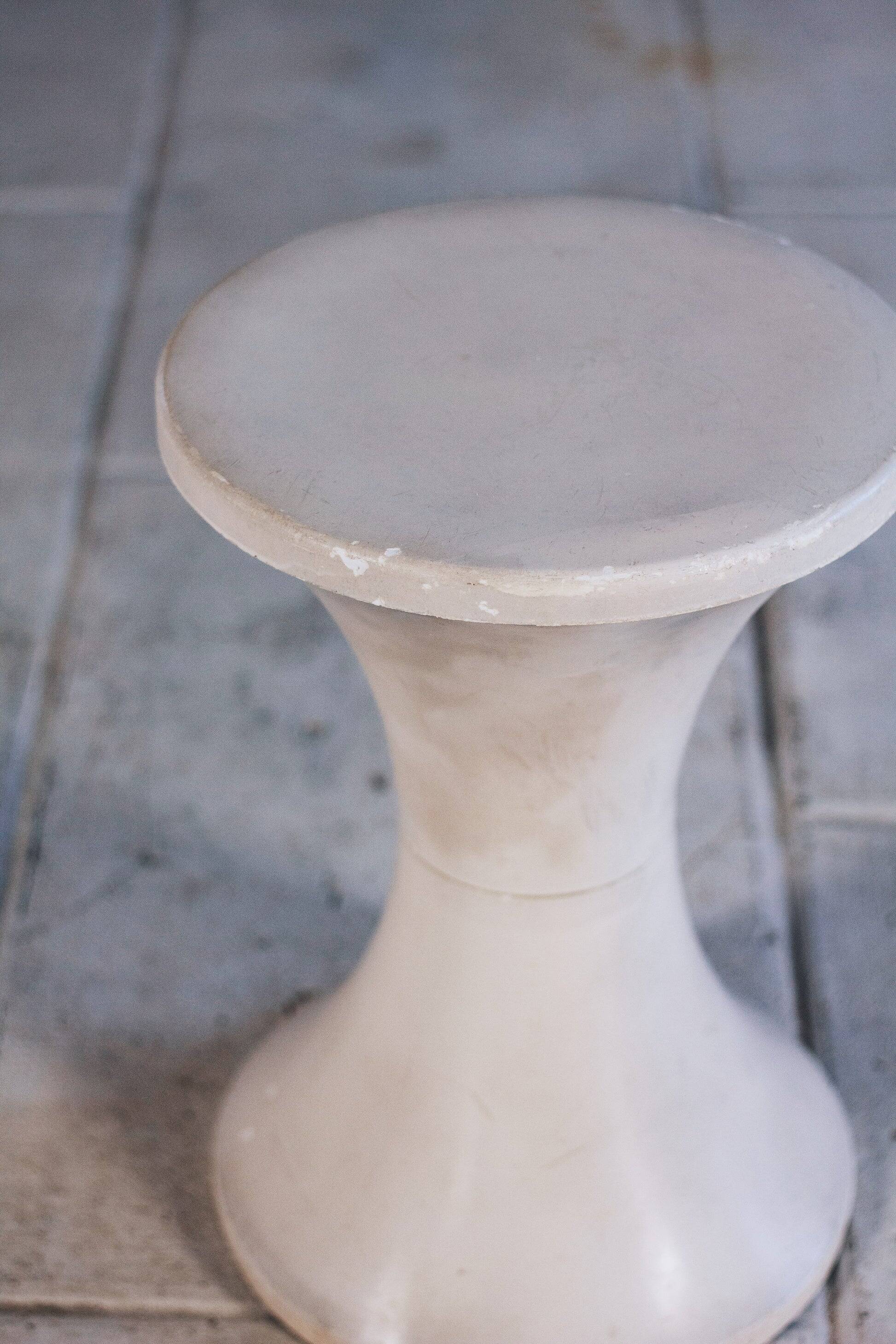 White Tam Tam stool by Henri Massonnet for Stamp, 1970