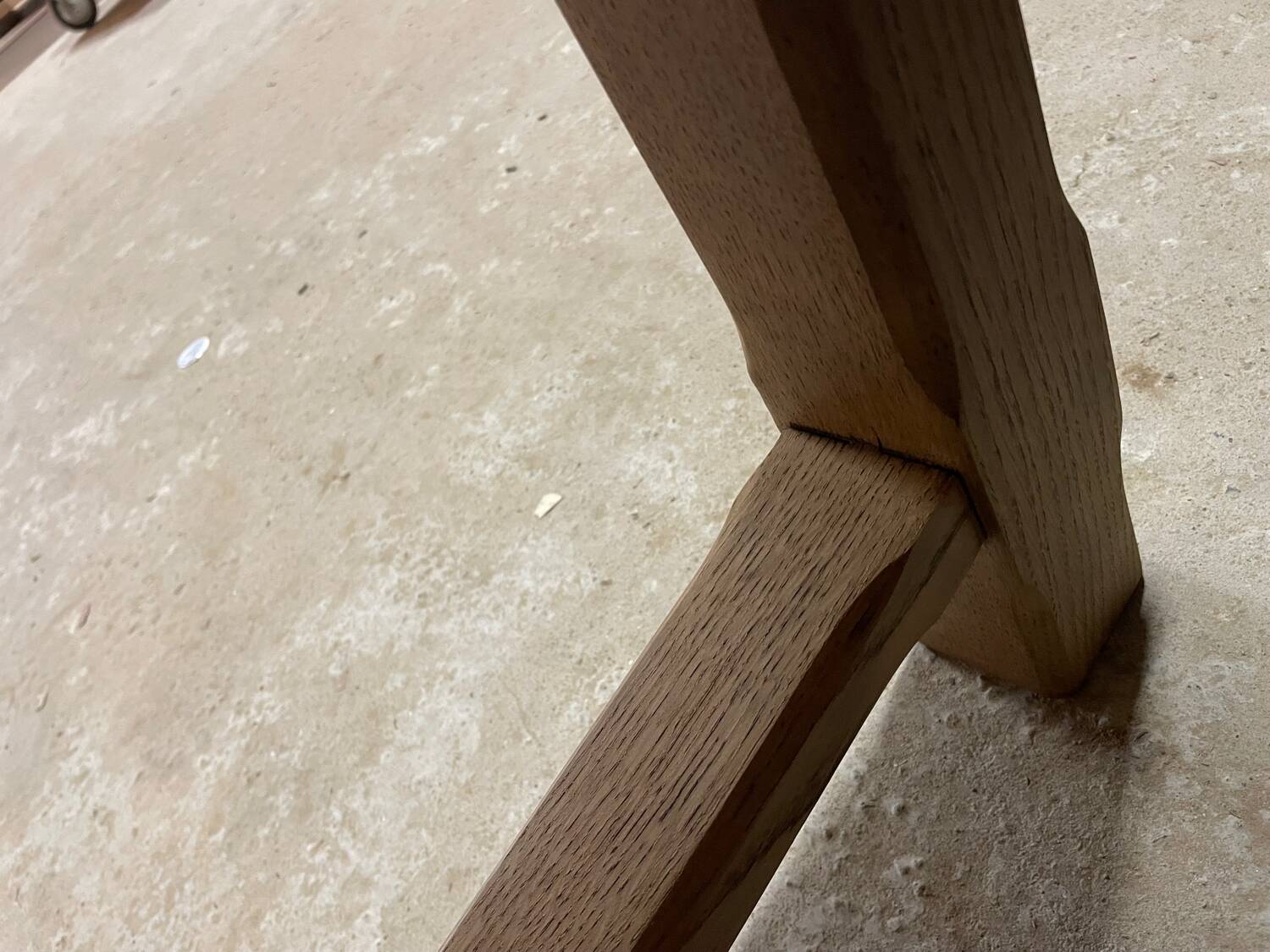 Solid oak farmhouse table