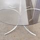 Vintage glass oval table