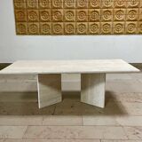 Table basse en travertin - Années 80
