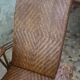 Chair long vintage rattan