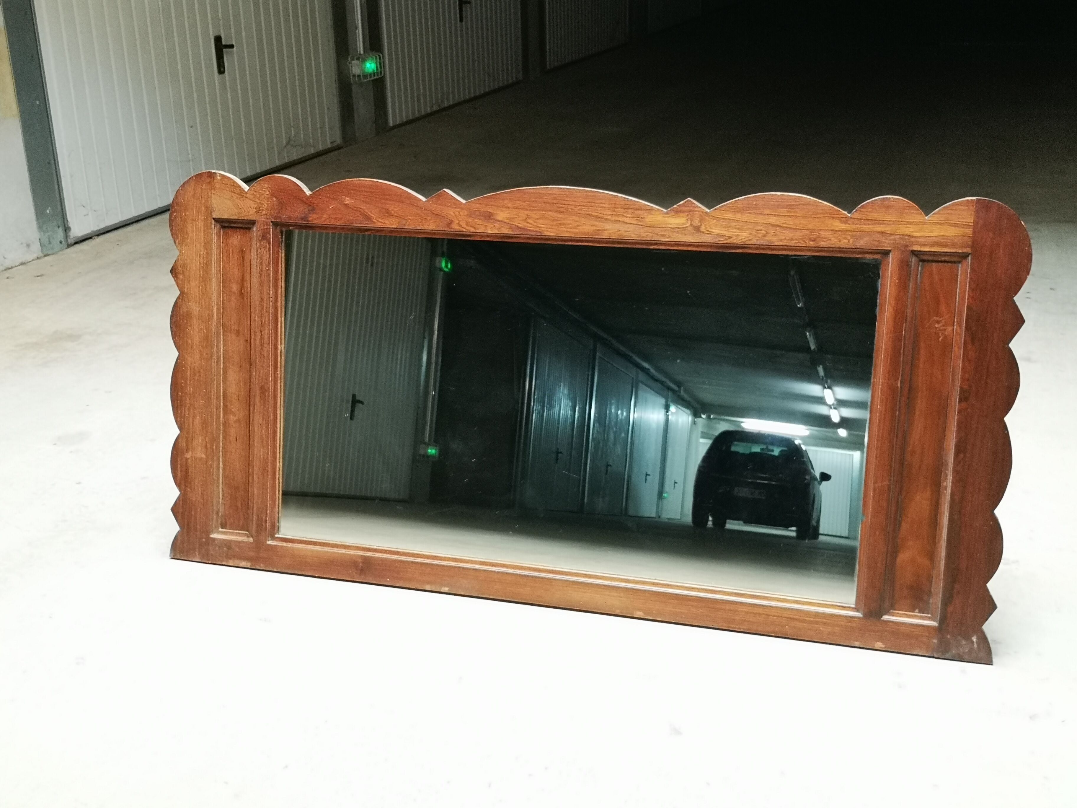 Vintage wooden mirror 170cm x 82.5cm
