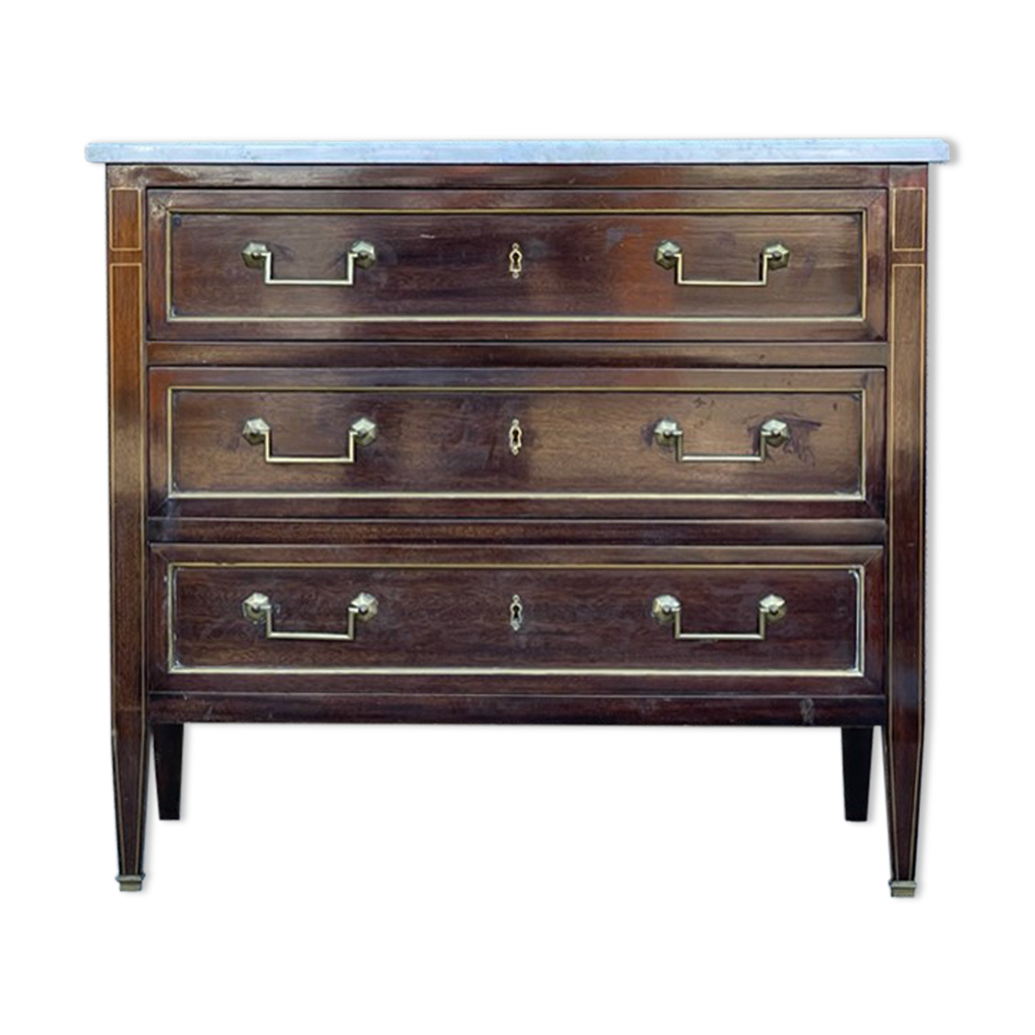 Louis XVI style chest of drawers by R. Brault