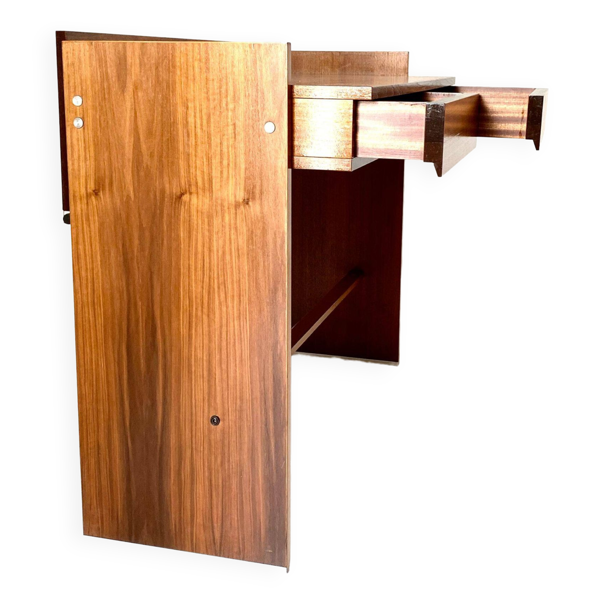 Vintage rosewood desk, MIM Roma, Italy 1970s