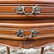 Pair of Louis XV style bedside tables, wood, vintage, early 20th century.