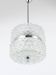 Faceted glass suspension light in chrome style by Karl Fagerlund from the 1960s.