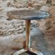 Antique iron bistro table – French wine table, early 20th century