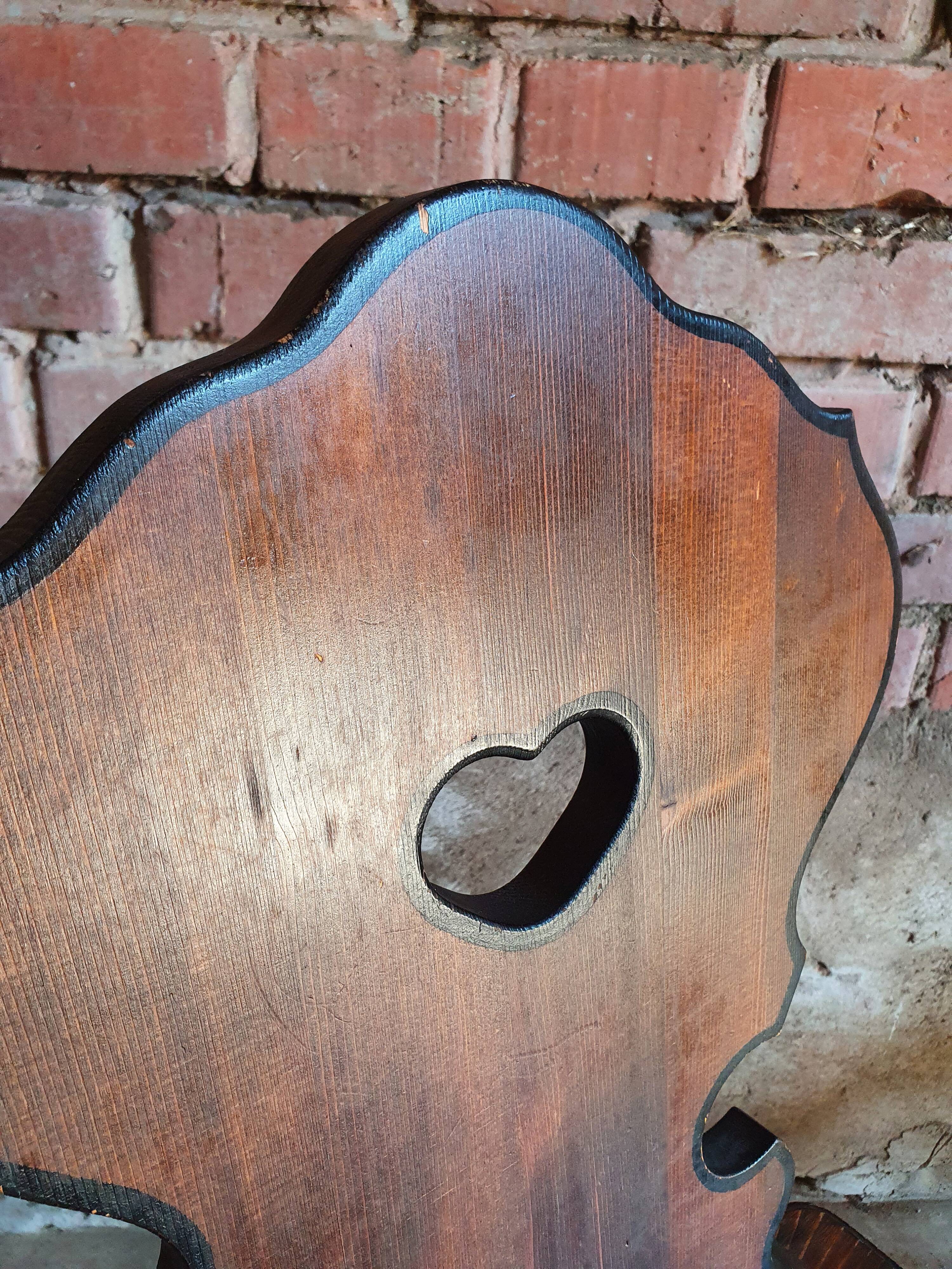 Pair of Alsatian brutalist chairs.