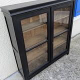 Glass display cabinet, 19th century.