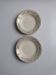 2 beige and gold Villeroy and Boch plates with flowers