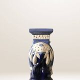 Pair of elephant ceramic side tables