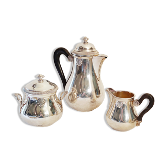 Antique silver metal coffee service
