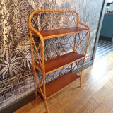 Vintage rattan shelf