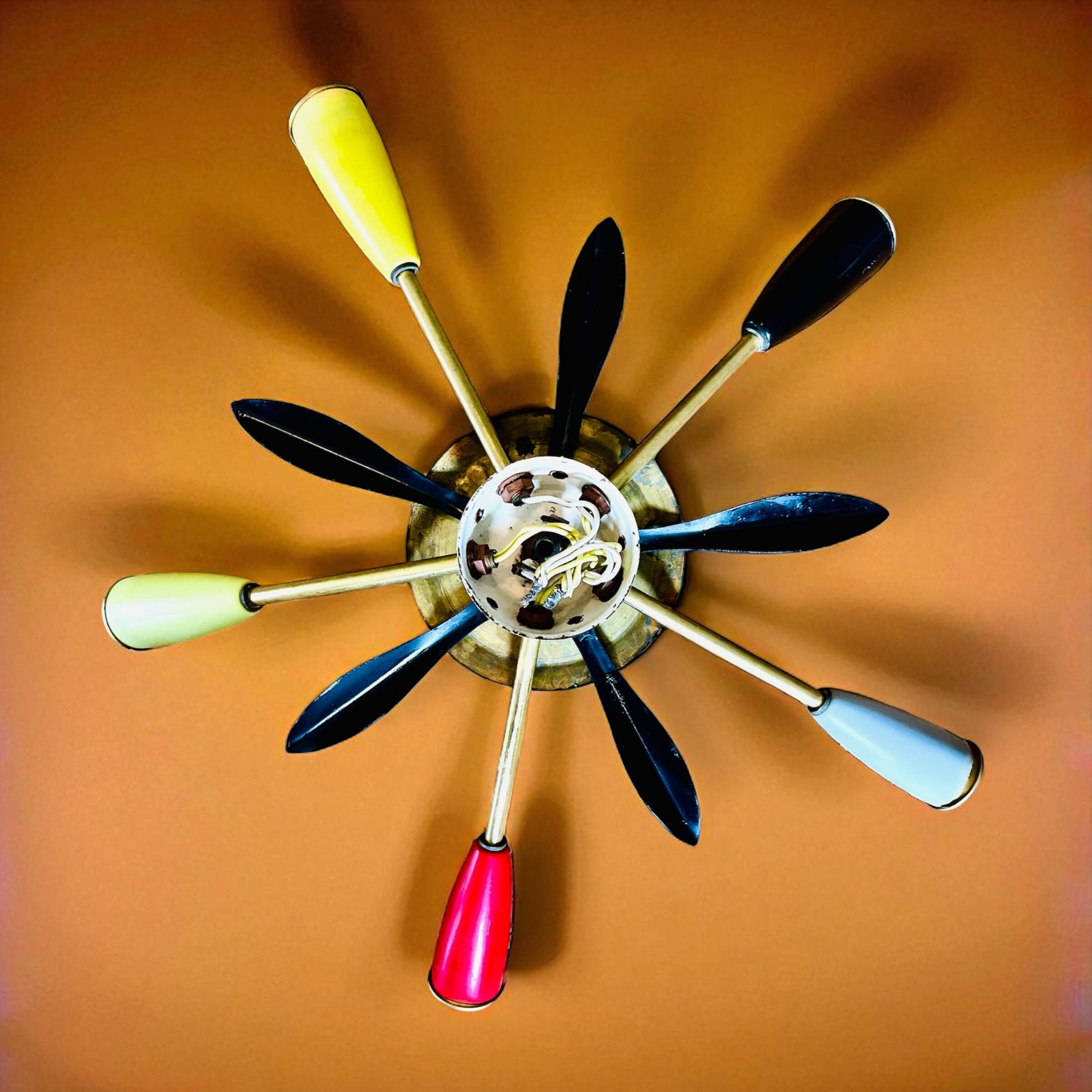 Vintage Space Age Sputnik Pendant Chandelier 50s - 60s