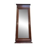 Louis Philippe solid mahogany mirror between two