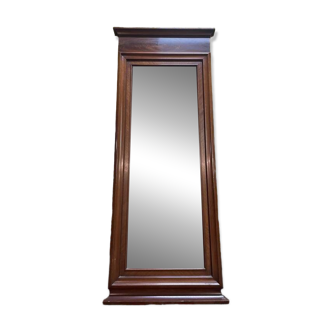Louis Philippe solid mahogany mirror between two