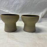Set of 2 German ceramic candle holders