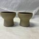 Set of 2 German ceramic candle holders