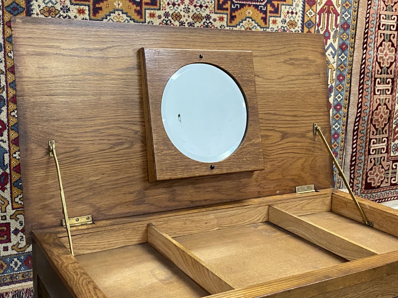 English oak dressing table, dresser 1930
