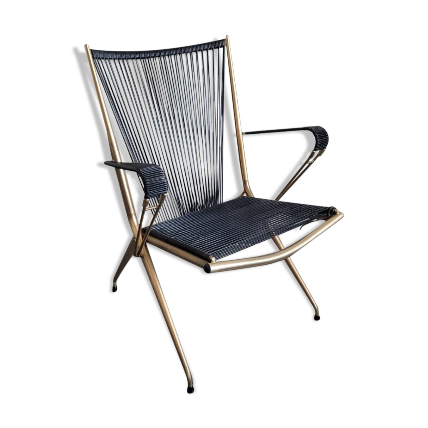 Folding armchair scoubidou